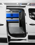 04_Syncro’s accessories, racking and liners seen through the side door of the Doblò