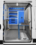 04_The Ducato’s side door and access to the worktable and equipment slide