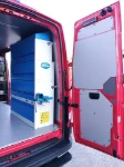 05_Shelves with doors in the VW Crafter