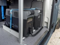 05_The Ecoflow portable power station in the Fiat Ducato for concrete analysis