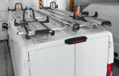 05_The ladder slides and pipe carrier on the roof the the antenna installer’s Jumper