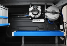 07_Syncro System hose and cable reels and power sockets in the Sprinter
