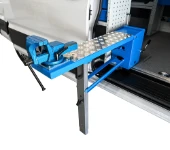 13_A fold-away vice bench with a built-in support