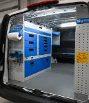 20 Drawers, shelves and a pull-out vice bench on the left of the Vito