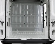 A bare floor in a van