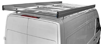 A Crafter roof rack with loading roller and side fences