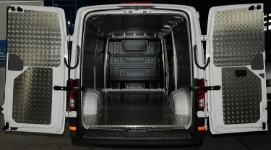 A floor liner and bodywork liners in a Crafter