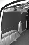 A non-slip plywood floor liner and pre-painted steel interior liners