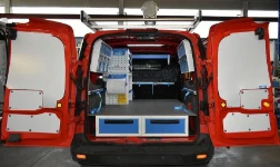 A racking system with underfloor drawers in a Connect