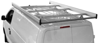 A roof rack on a 2019 Vivaro