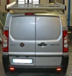 A roof rack on a Scudo