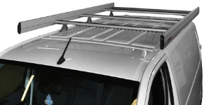A steel and aluminium roof rack