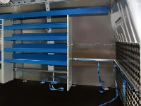 A van upfitted to provide technical assistance to tanneries