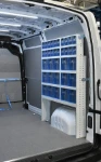 A well-equipped workshop in a Renault Master