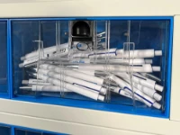 A wide, 180 mm high transparent container