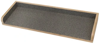 A worktop with raised edges