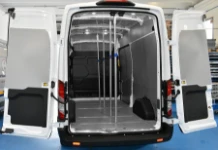 Cargo bars in a Transit