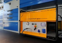 Conversion on the Daily with compressor generator combo unit