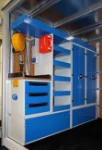 Emergency service van racking