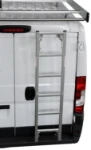 External ladder for access to the roof of the van
