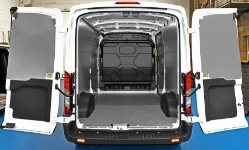 Floor and bodywork liners in a Transit