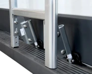 Lower mounting parts for the external van ladder