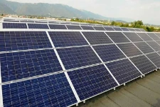 Photovoltaic modules at Francom’s plant in Cassola