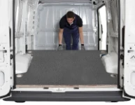 Plywood floor liners for vans