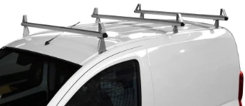 Roof bars with load stops on a Fiat Fiorino