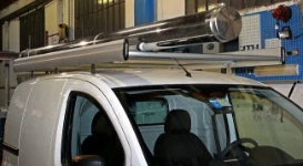 Roof rack with stainless steel transport tube Bipper