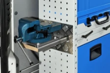 Side panel protectors for pull-out vice benches