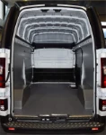 Steel wall liners, a floor liner and wheel arch liners on the right of the NV300