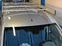 The Fiat Scudo’s roof rack