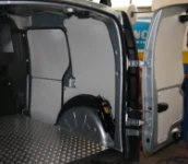 The floor and interior liners on the right of the Mercedes Citan