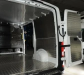 The lined interior of a Crafter