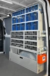 The Mercedes Sprinter’s racking system