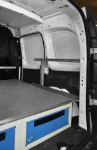 The right side of the Kangoo, showing the underfloor drawers