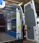 The right side of the refrigeration workshop in the Sprinter