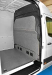 The Sprinter’s floor, bodywork and bulkhead liners