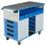 The Syncro trolley, for integration in van racking systems