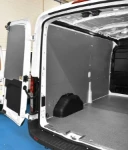 The Transit’s floor, bulkhead, wheel arch and bodywork liners