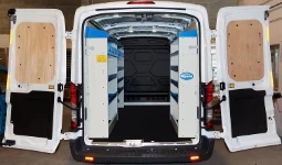 The upfit of a commercial vehicle for servicing gantries