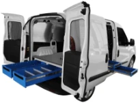 Underfloor drawers in a Doblò