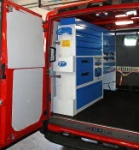 Van racking on the left side of Daily