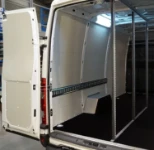 Right side of Daily Iveco with blocking cargo system