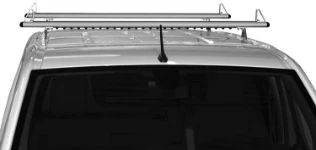 Roof bars with noise-reducing profile on the Peugeot Expert