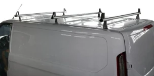 Roof bars with triangular load stops for the Ford Custom
