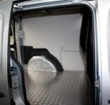 The Citan’s aluminium floor liner and steel wall liners