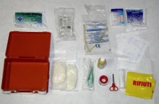 The contents of the first aid case