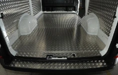 The Crafter’s floor liner and bumper footplate